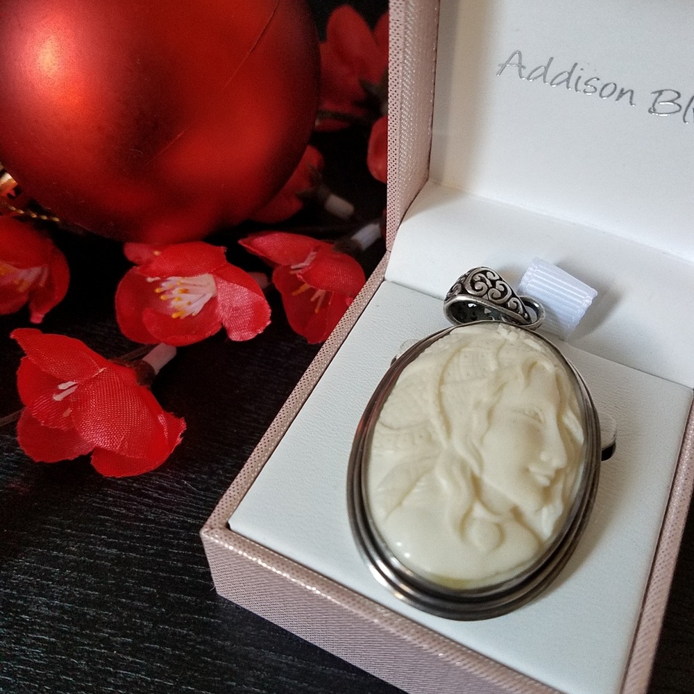 Sterling silver and Ivory Pendant